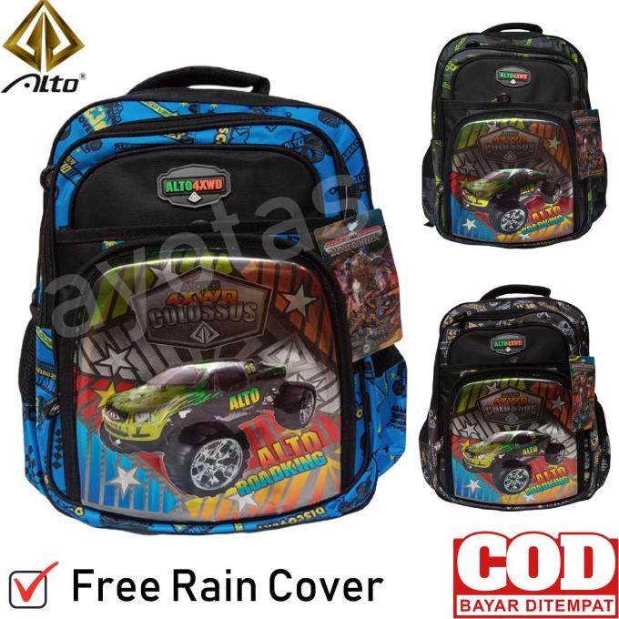 Tas Sekolah Anak Laki Laki SD PAUD TK ALTO Karakter Transformer Ransel