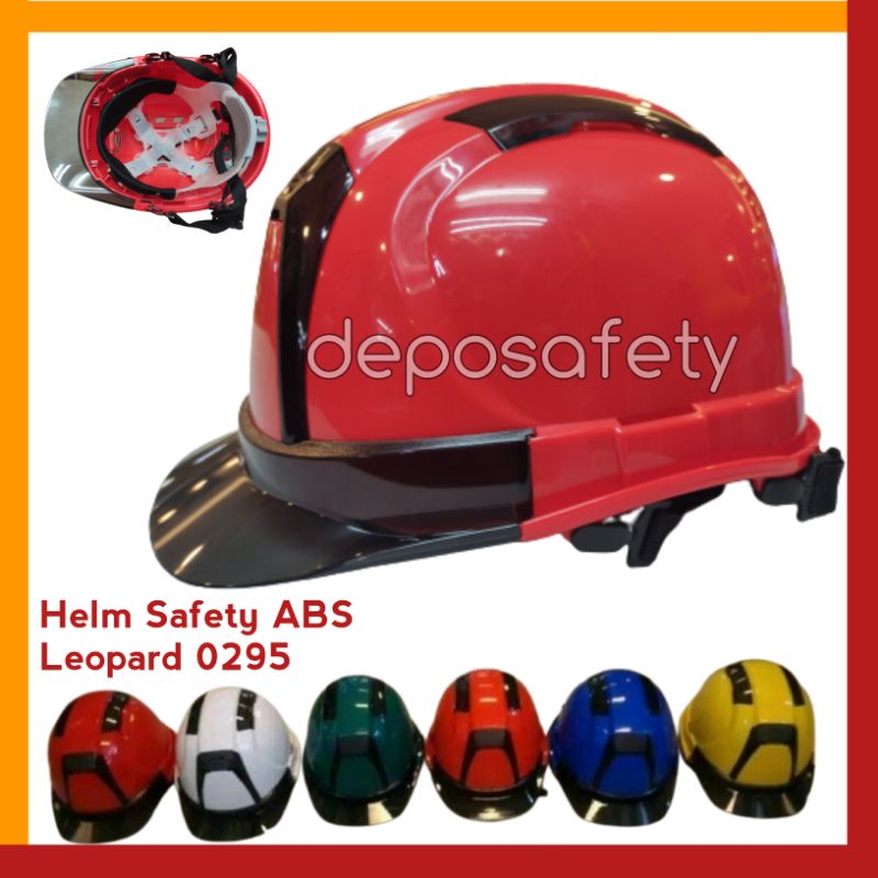 Helm Safety Leopard ABS LPHL 0295 Putih - Merah - Kuning - Biru - Hijau - HELM ABS  Leopard ORIGINAL