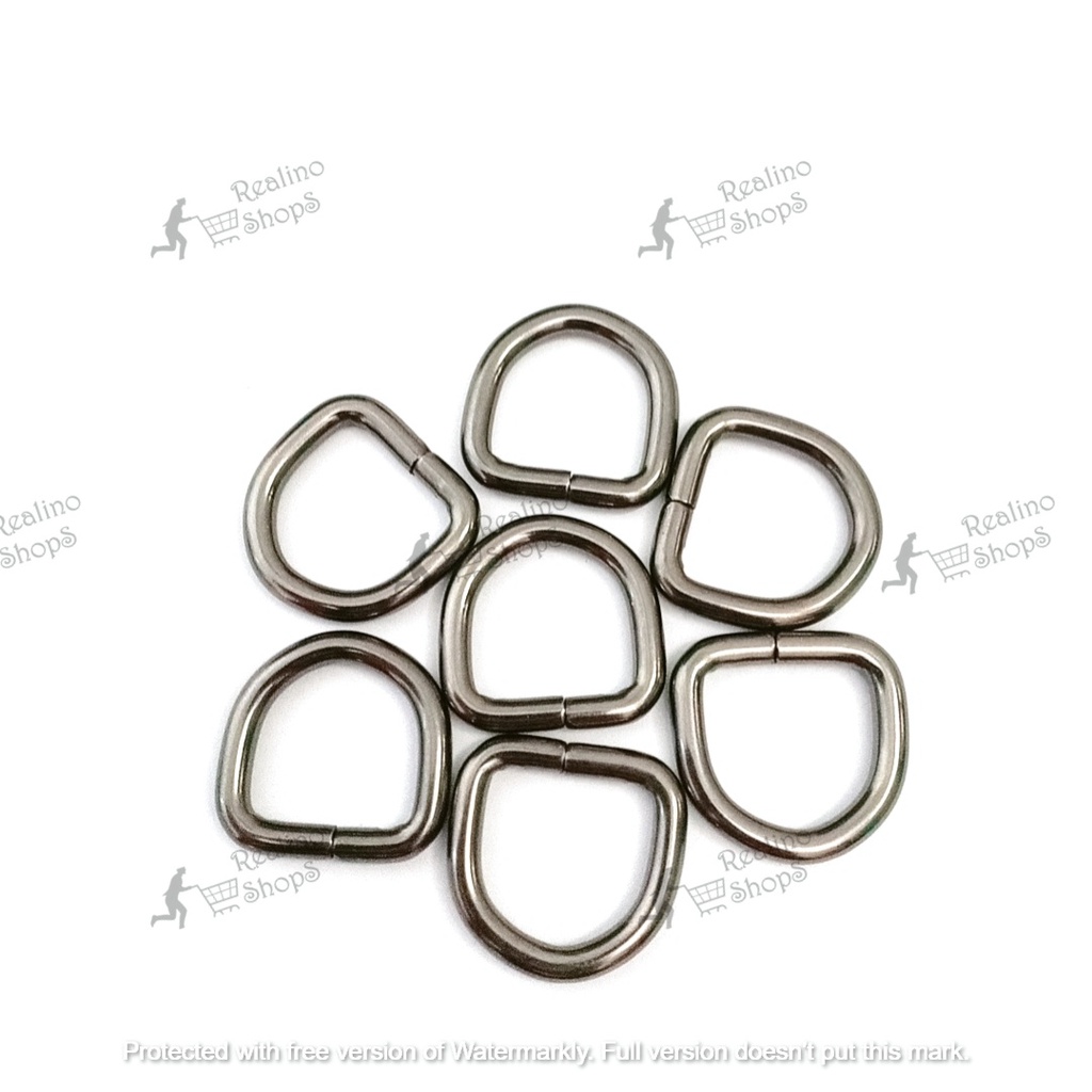 RING D TINGGI - 1.5CM BLACK NEKEL (KUALITAS B) - AKSESORIS TAS