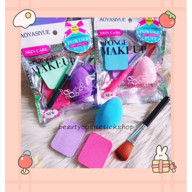 TERMURAH!!!SPONGE/SPOON+BRUSH MAKE UP AOYASIYUE S6-1
