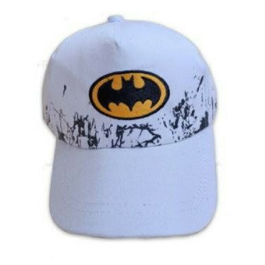 Topi Anak Laki-Laki MARVEL COMIC Superhero Sablon Sublim Fullprint-BATMAN PUTIH
