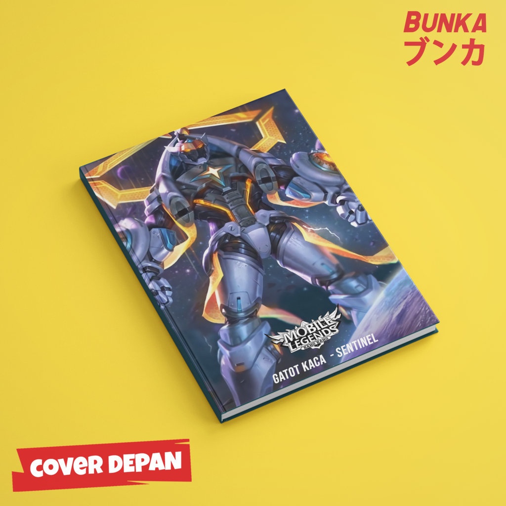

Notebook Mobile legends Gatot Kaca Sentinel Hardocover A5 Buku tulis catatan Notes Agenda planner Jurnal .