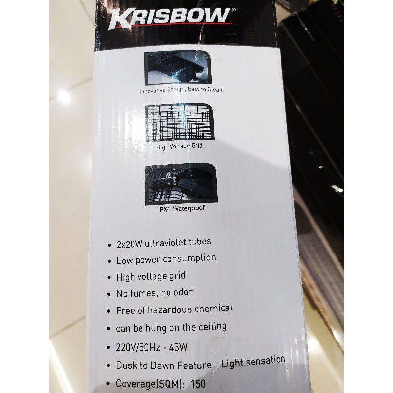 KRISBOW PERANGKAP NYAMUK &amp; SERANGGA OUTDOOR 2X20W/ACE INSECT KILLER/PEMBASMI SERANGGA/MOSQUITO