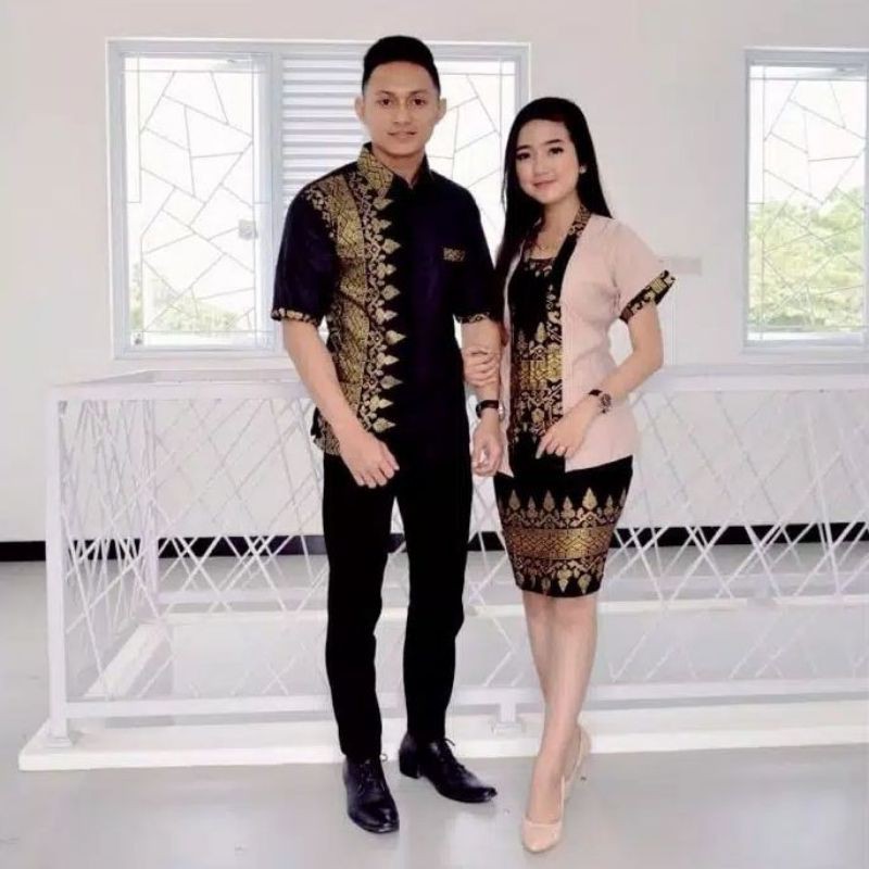 COUPLE RNB ANJANI - HEM LENGAN PENDEK KOMBINASI M L XL