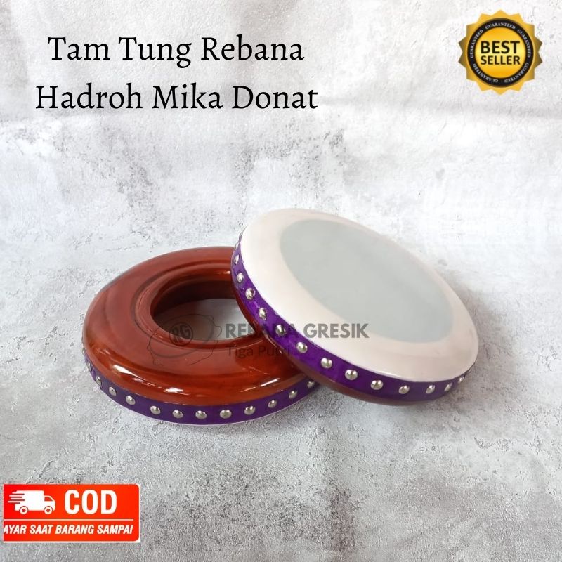 Tam tung mika rebana hadroh ukuran 22 cm banjari