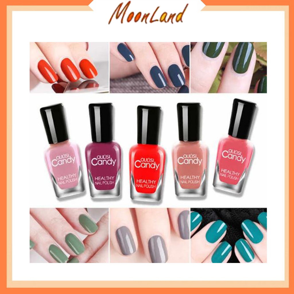 MoonLand 401 COD Kuteks Peel Off Cat Kuku Palsu Wanita Nail Polish Halal Kecantikan Candy 41 WARNA