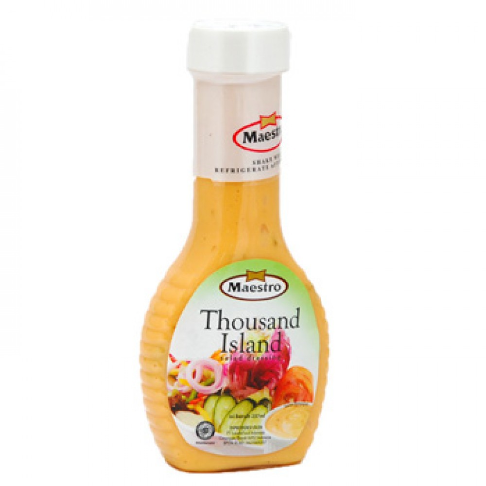 

Mayonaise MAESTRO Thousand Island Salad Dressing Botol 237ml