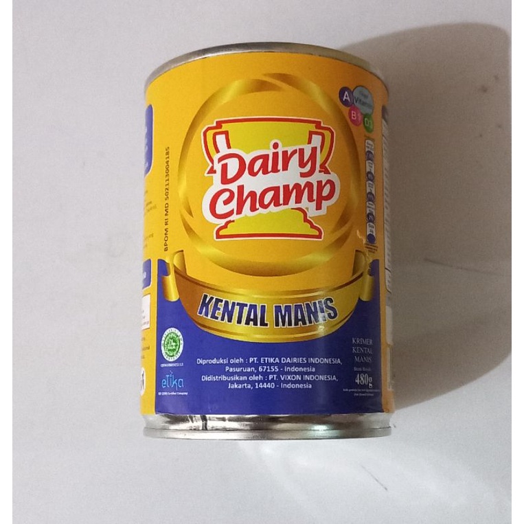 

SUSU KRIMER KENTAL MANIS PUTIH DAIRY CHAMP 480 GR