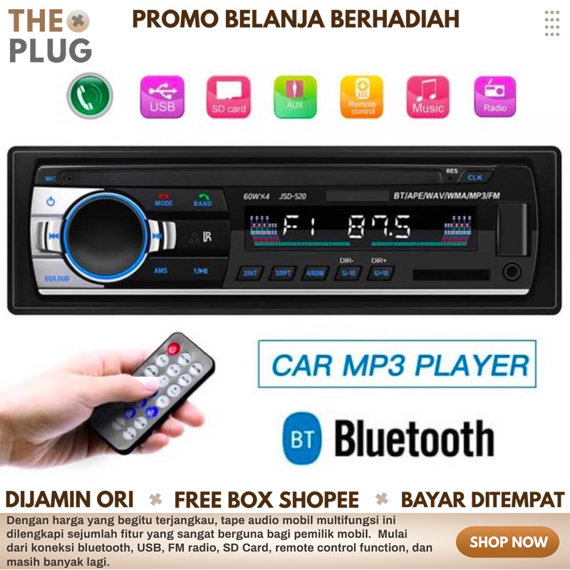 Tape Audio Mobil Multifungsi MP3 Playe Bluetooth FM Radio Tip Mobil Car Audio Musik
