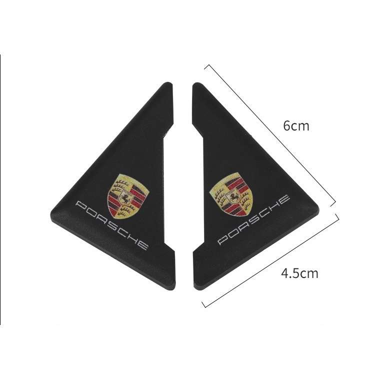 2 / 4Pcs Stiker Pelindung Sudut Pintu Mobil Bahan PVC Untuk Porsche 987 958 911 cayenne