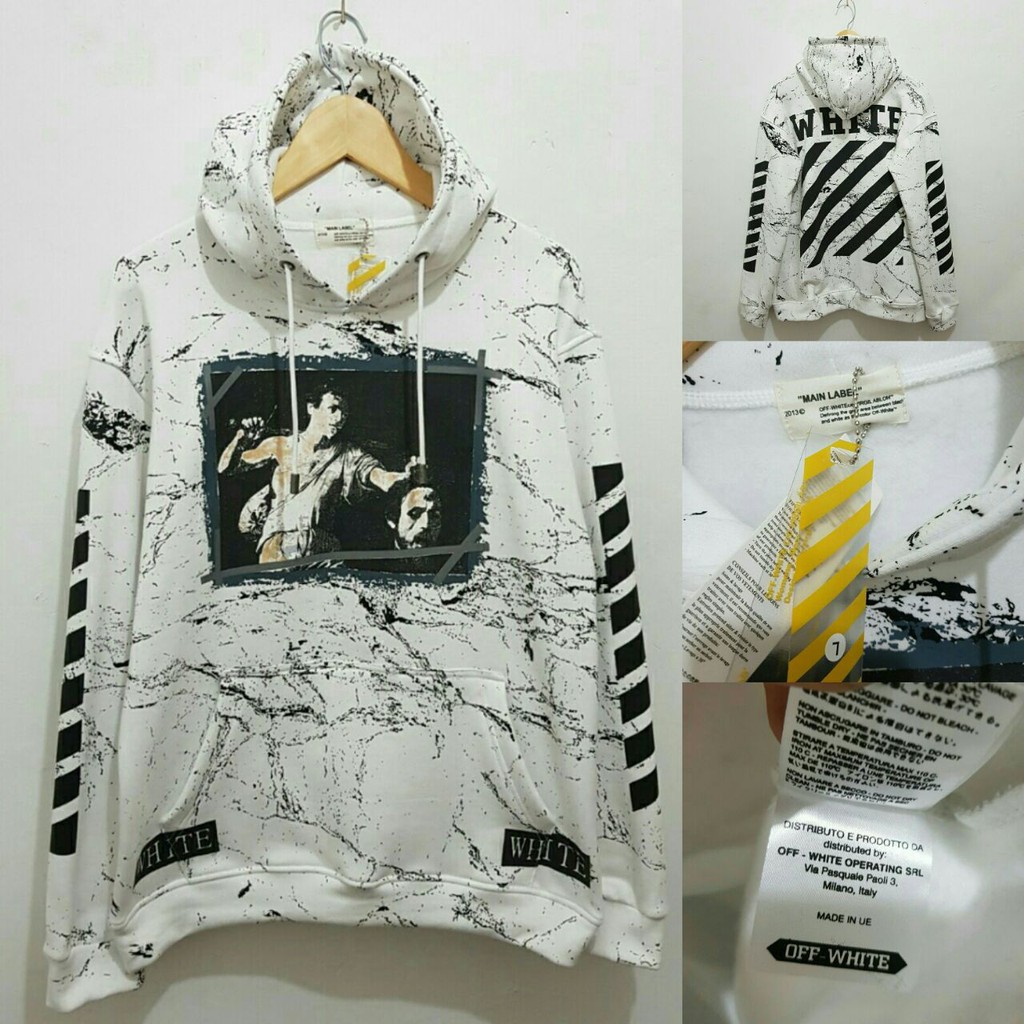 jaket hoodie off white