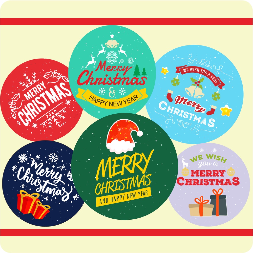 

Stiker Natal / Christmas free template