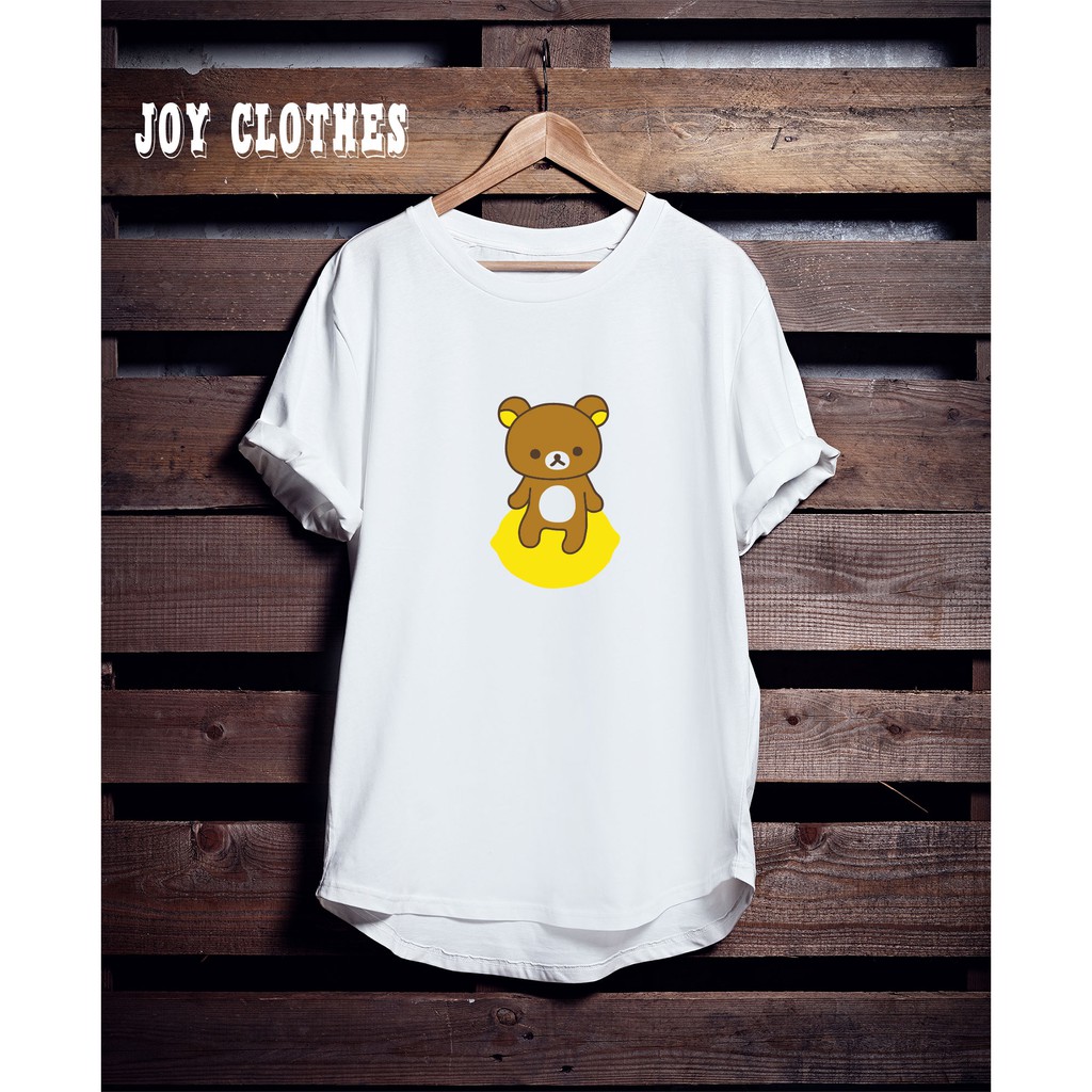 RILAKUMA WITH LEMON KAOS WANITA