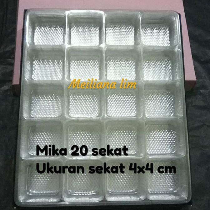 

PROMO Dus box nastar mika 20 sekat, isi 10 pcs