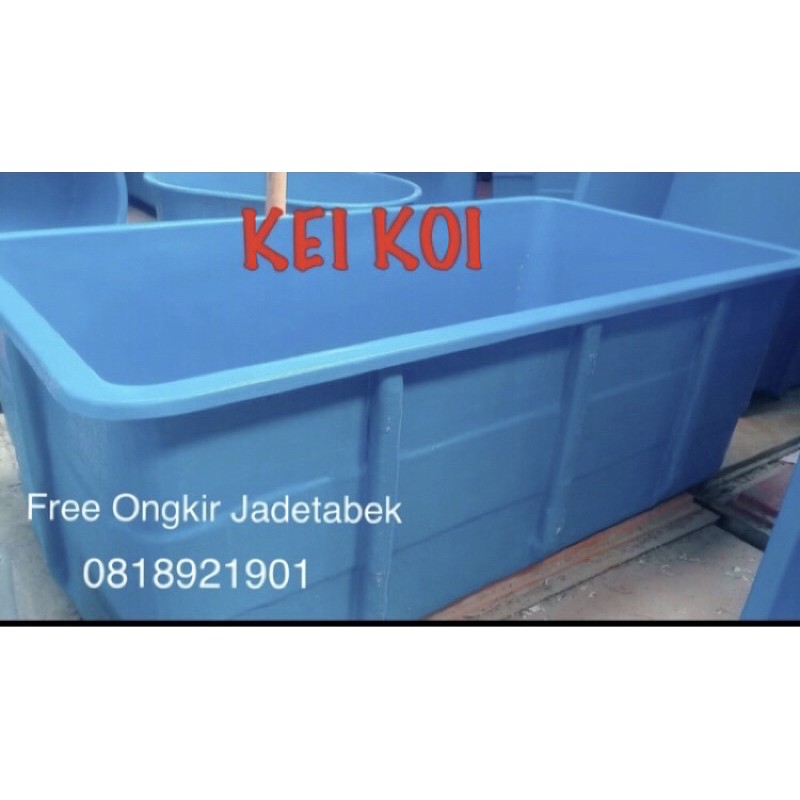 KOLAM FIBER BAK FIBER P:200 L:100 T:70 kolam ikan