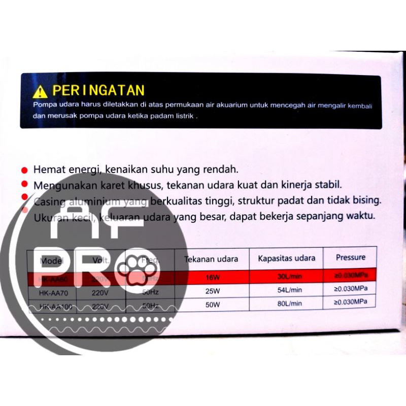 PROMO MURAH Pompa Udara Airpump HIKARI HK AA 60