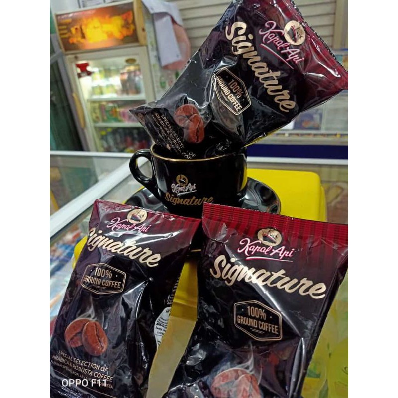 

3pcs kopi bubuk sinagture 65gr+lepek+cangkir