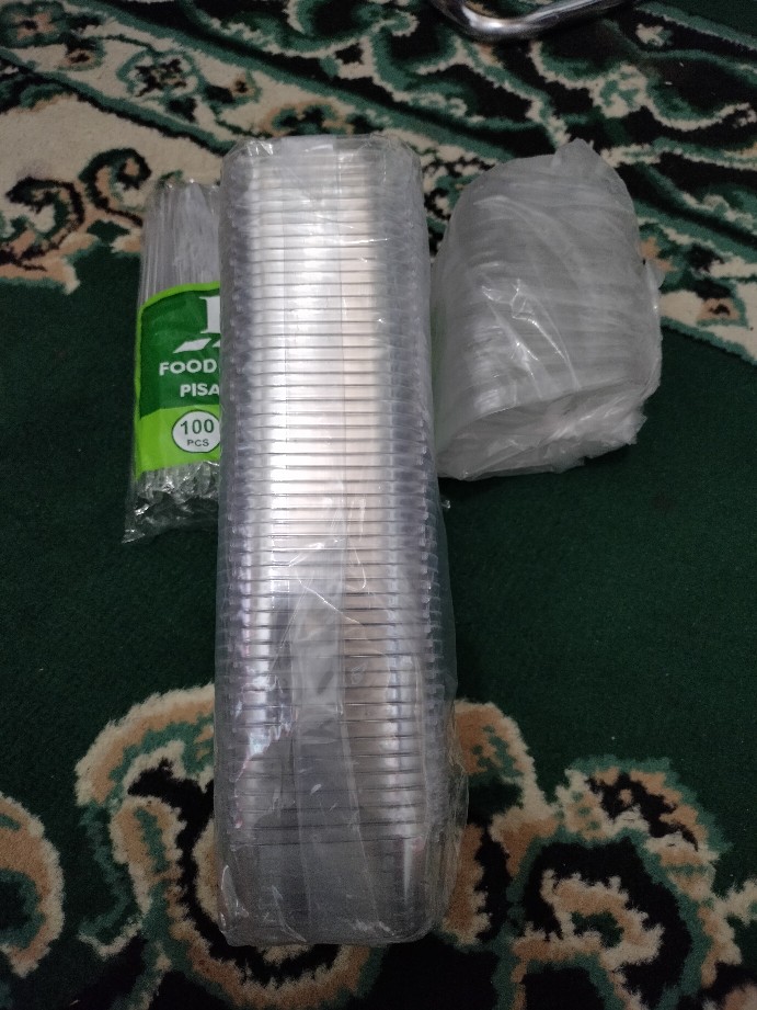 Pisau Plastik / Pisau Makan Plastik Bening @100 Pcs