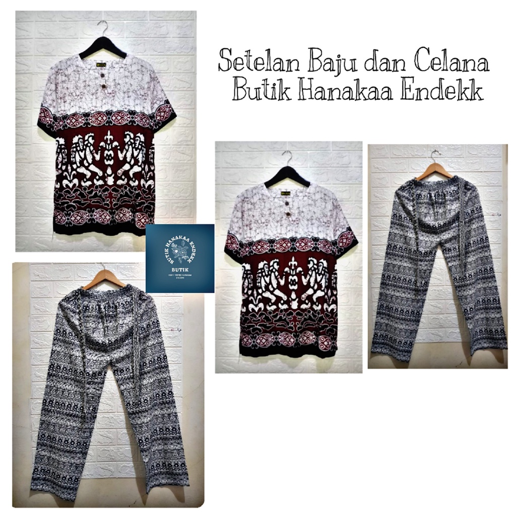 Set/Setelan Baju dan Celana Etnik Asmad Putih Pria/Wanita (Unisex)