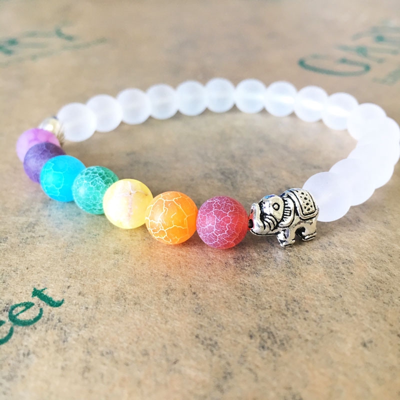 Gelang Manikmanik Batu Energi Reiki Chakra 7 Warna Natural Balance Untuk Yoga