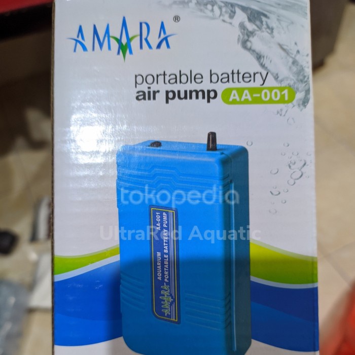 Air Pump Portable Amara AA-001 AA 001 AA001 Pompa Angin Baterai Aquarium