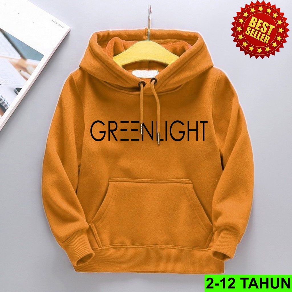 Hoodie Anak Laki Laki Perempuan Switer anak Usia 2 - 12 Tahun Jaket Greenlight