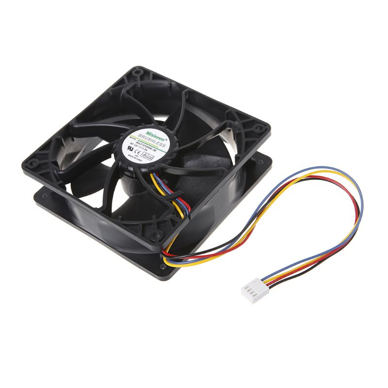 Bt SHLF1212HHE-08 CPU Cooling Fan 12038 4pin 4kabel PWM Kontrol Suhu Otomatis Server Pendingin Dengan Bearing