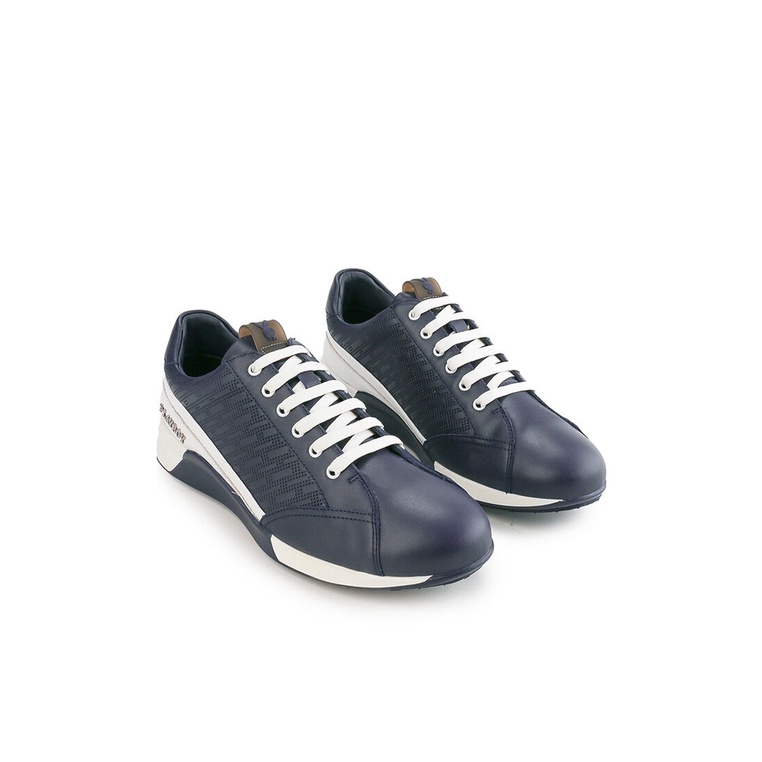 SEPATU SNEAKER PLAYBOY PRIA ORIGINAL CASUAL BRANDED BIRU NAVY PL98