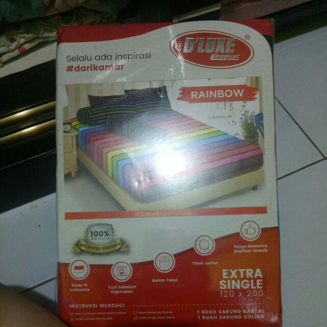 Ww Sprei Kintakun Dluxe 120x200 Minimalis 2018 Pilihan Motif Extra Single Size Deluxe Rainbow 120