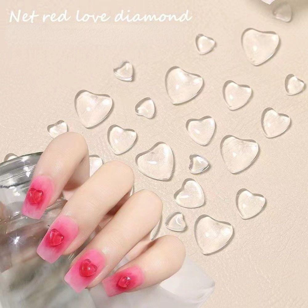 AUGUSTINA Agustina Berubah Warna Pesona Kuku Kupu-Kupu Ikatan Simpul Cinta Hati Salon Kuku Photochromic DIY Bahan Kuku Nail Art Perhiasan