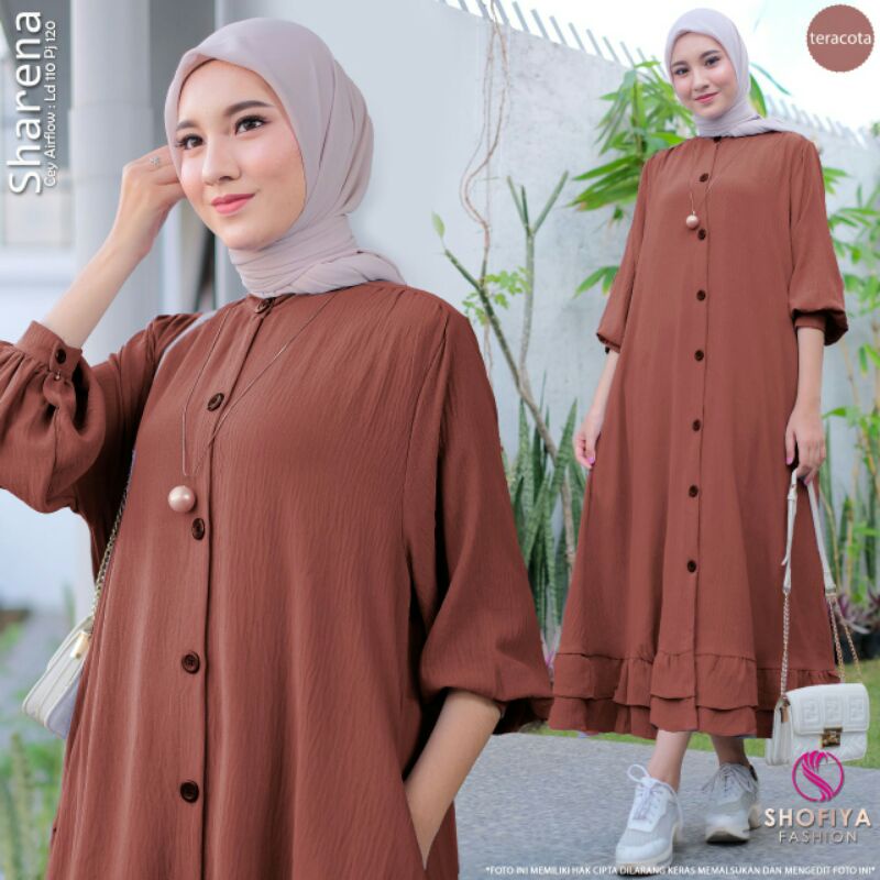 SHARENA, ELVA  Midi Dress Ory by Shofiya♥