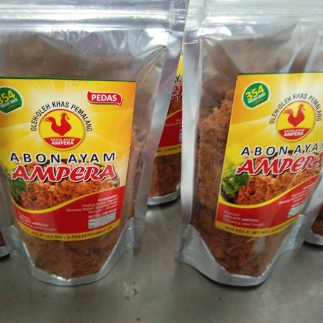 

Abon ayam AMPERA100 gram PEDAS