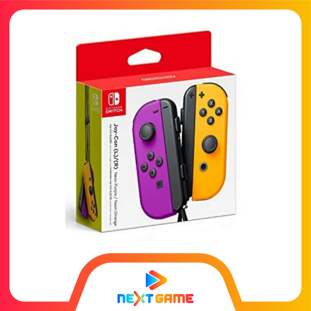 Nintendo Switch Joycon warna Neon Purple Orange