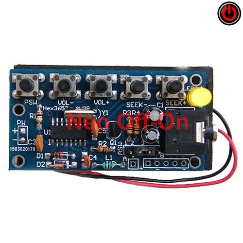 DIY Mini FM Stereo Radio Digital Kit Set Elektronik Rakit Sendiri Hobi