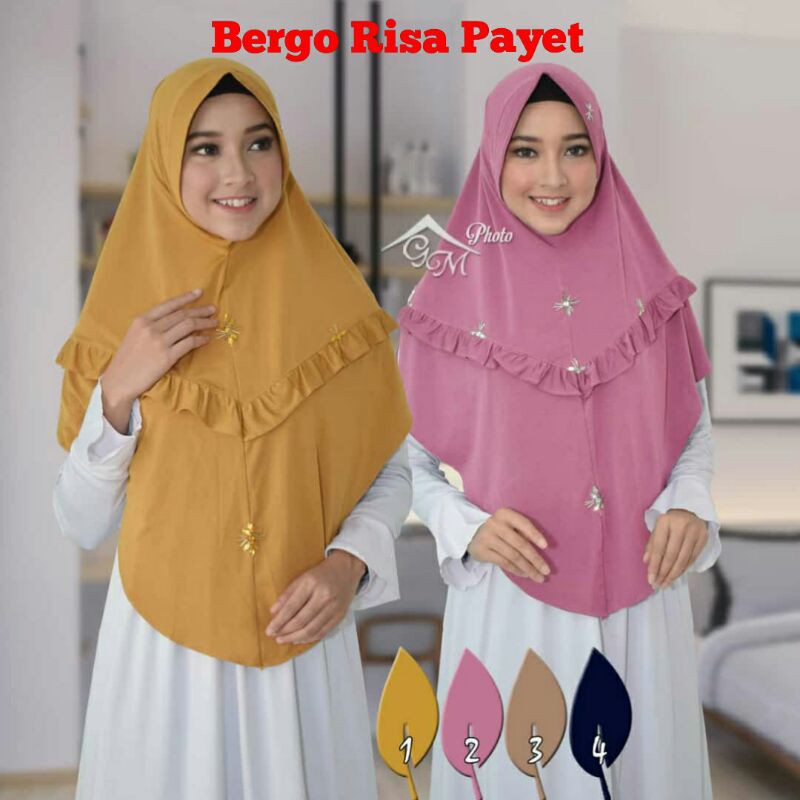 Hijab Instant Bergo Risa Payet