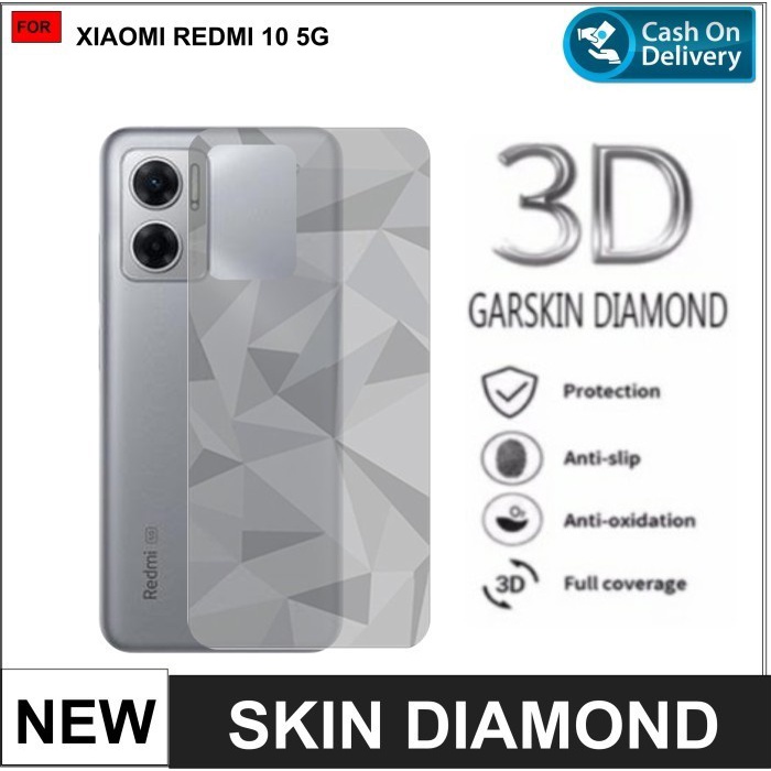 XIAOMI REDMI 10 5G 10 9T 9 9A 9C BACK SKIN DIAMOND 3D ANTI GORES BELAKANG