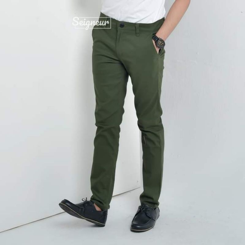 CELANA PANJANG PRIA CHINO ORIGINAL SEIGNEUR - CELANA FORMAL CASUAL KANTOR - CHINO PANTS DISTRO