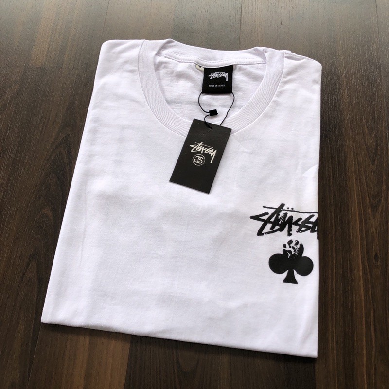 KAOS STUSSY - POCKER | TSHIRT STUSSY MIRROR 1:1 ORIGINAL