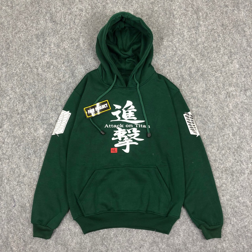 Sweater Hoodie Anime Attack On TiTan SNK Untuk Anak 7-12 Tahun / Jaket Attack On Titan / Sweater Anime Jepang / Hoodie Terbaru 2021