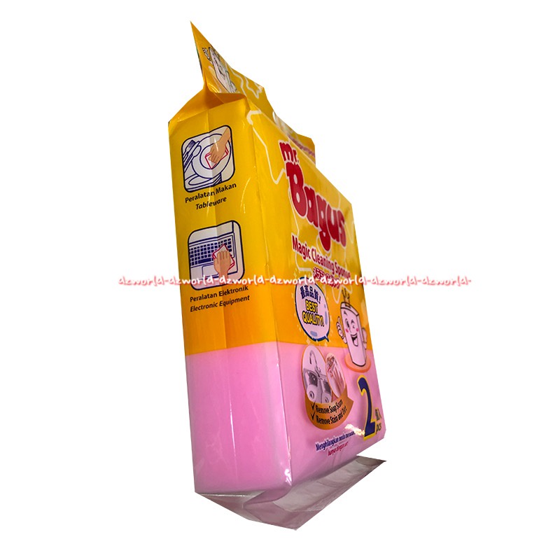 Mr Bagus Magic Cleaning Sponge 2pcs Spon Busa Pembersih Cuci Piring Penghilang Noda Membandel Bandel Mrbagus