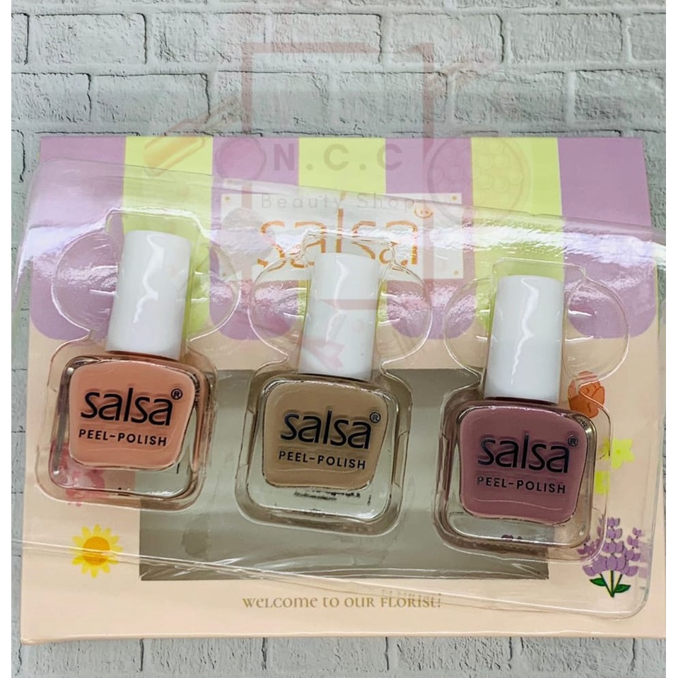 [SATUAN] [HALAL] * NCC * SALSA Kutek Peel Off ECER Cutex Nail Polish - Harga 1 pcs