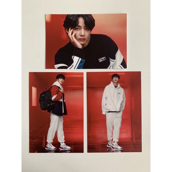 BTS jin & v fila postcard