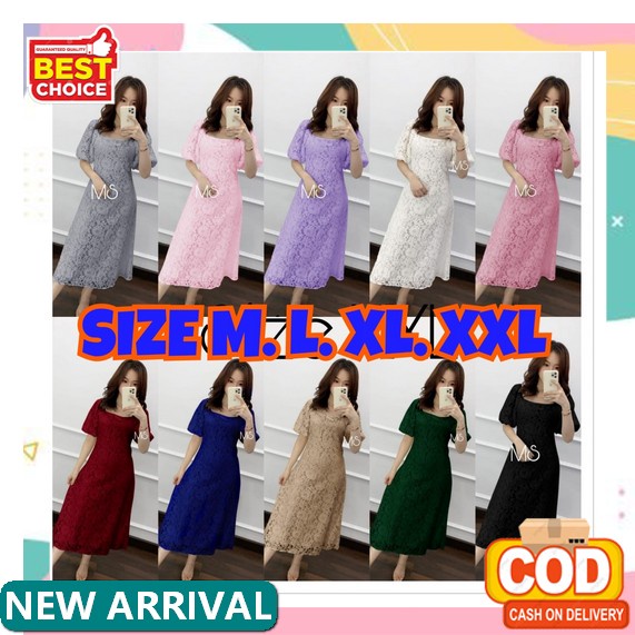 [88786] Dress Pesta Mewah Baju Kondangan Fashion Terkini Gaun Wan Kh901 Dress Sophia Lace Dress Scar
