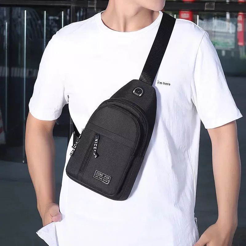 Polofelix Waistbag Tas Dada Selempang Pria Kanvas