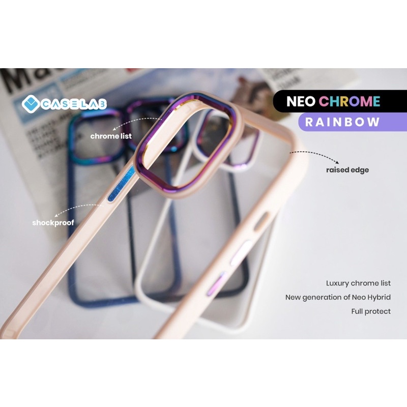 CASE NEOHYBIRD STEELSERIES ( IPHONE X - 13 PROMAX ) IPHONE 13PROMAX 13 13PRO 13MINI 12MINI 12PROMAX 12 PRO 11PROMAX 11 11PRO XR XS XSMAX X SOFTCASE NEOHYBIRD LIST CAMERA CHROME RAINBOW