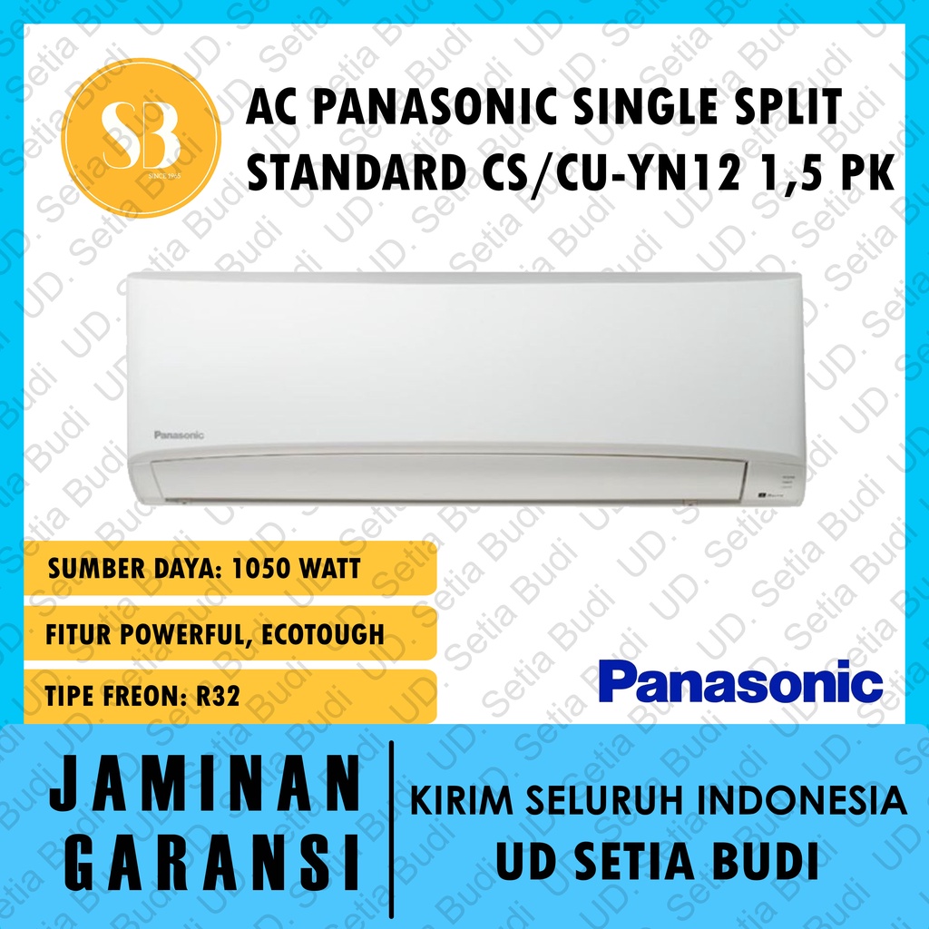 AC Panasonic Single Split Standard YN12 1,5 PK CS CU YN12WKJ