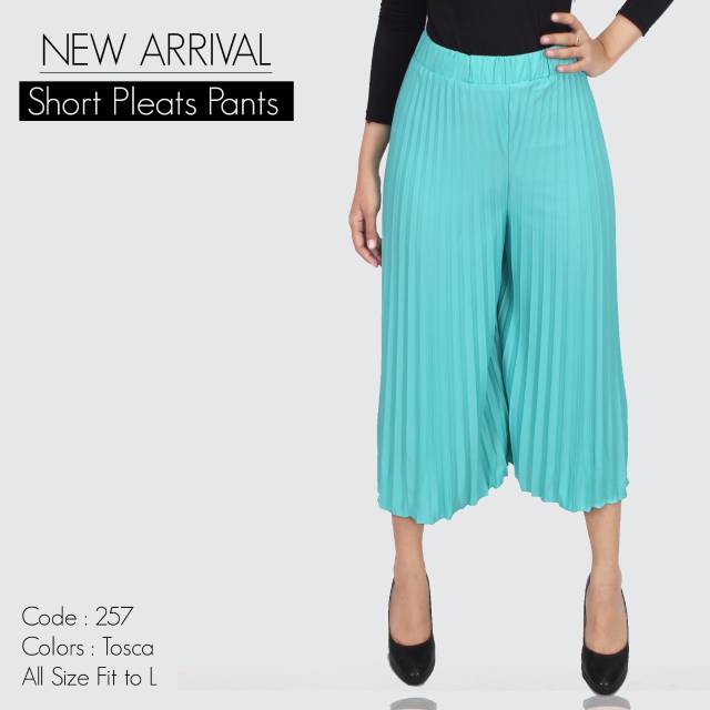 CELANA KULOT PENDEK 7/8 257 PLISKET PLEATS PANTS