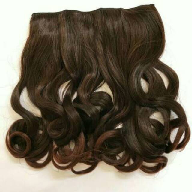 hairclip curly pendek murah / hair clip curly pendek murah