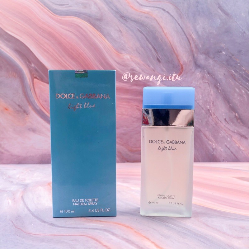 DOLCE & GABBANA LIGHT BLUE WOMAN PARFUM ORI SINGAPORE 100ml