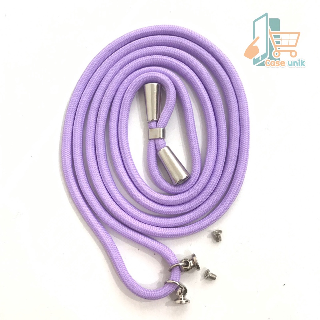 TALI BAUT SLING CASE SLINGCASE TALI LANYARD HP STRAP GANTUNGAN LEHER PLUS MUR + BAUT SEKRUP STAINLESS CANDY KOPER CHOICE DOVE UNIVERSAL CS3549
